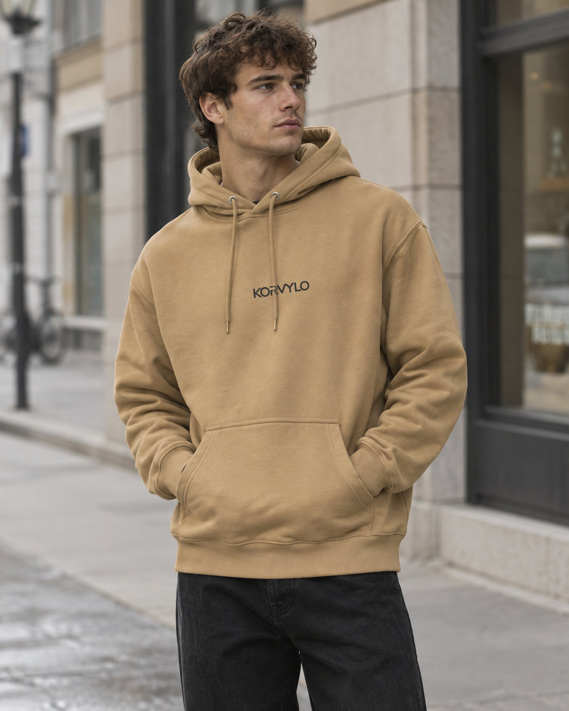 Beige Hoodie