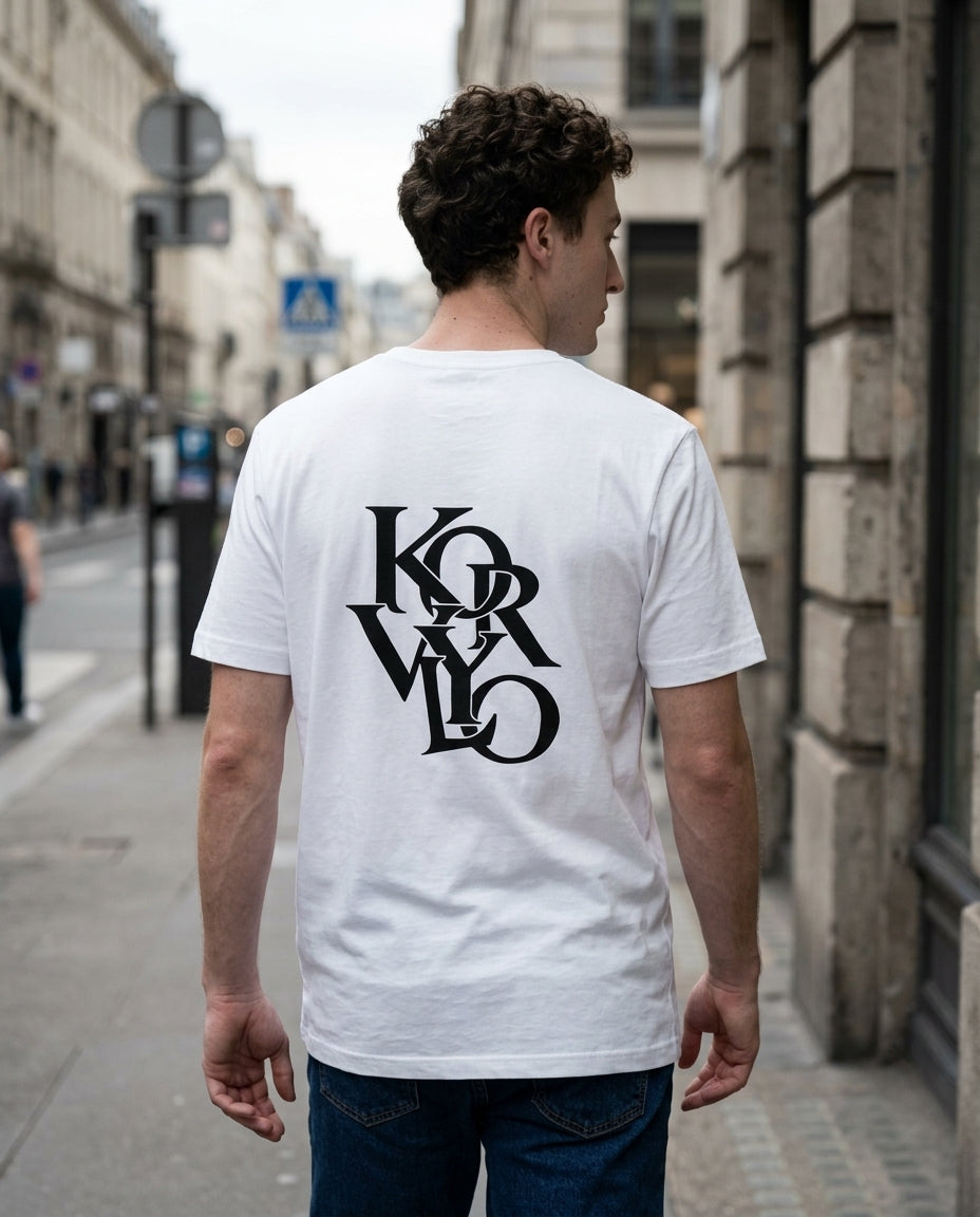 Hvit Unisex T-Skjorte (LOGO)