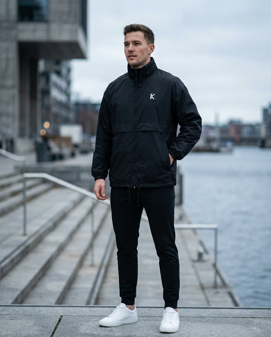 Svart Vindjakke