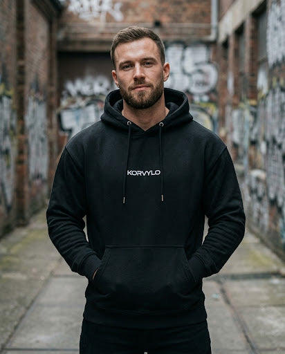 Svart Hoodie