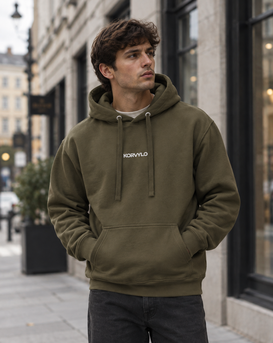 Grønn Hoodie